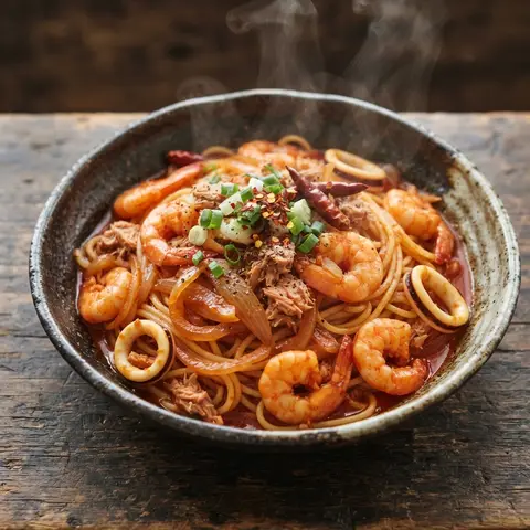 토마토 원팬 짬뽕파스타