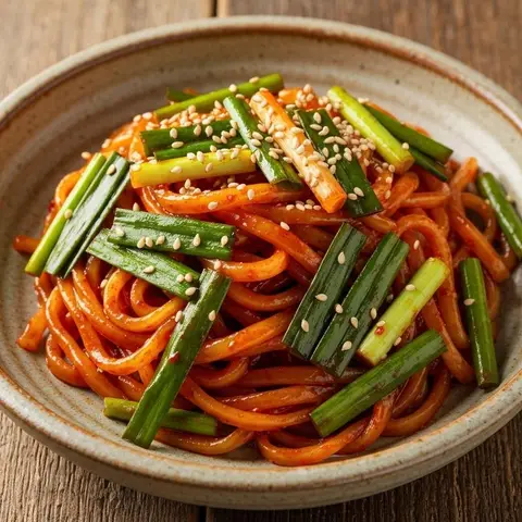 쪽파 비빔국수