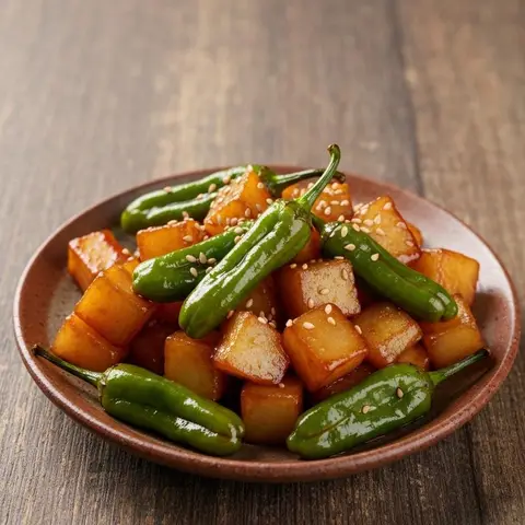 감자 꽈리고추볶음