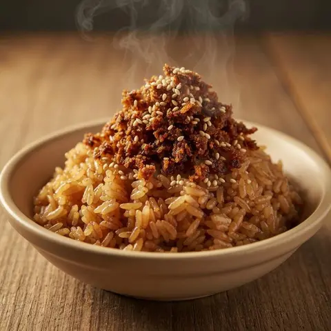 김자반 버터밥