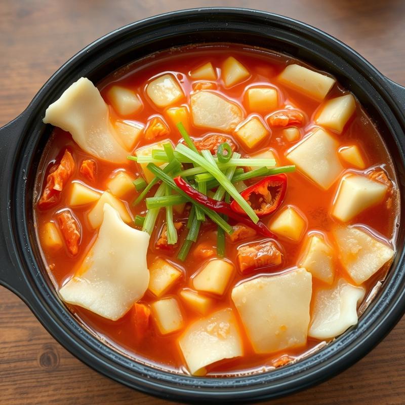 김치 수제비